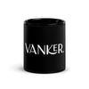 VANKER. Black Glossy Mug